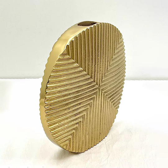 Home Decor -Matrix Flower Vase in Gold