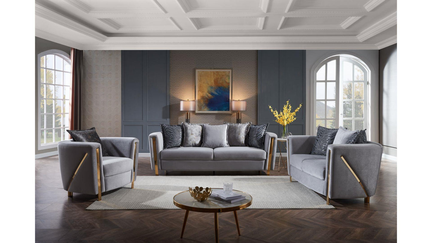 1725-Chanelle-3-Pcs-Living-Set-in-silver- 3 pieces sofa set for living room.