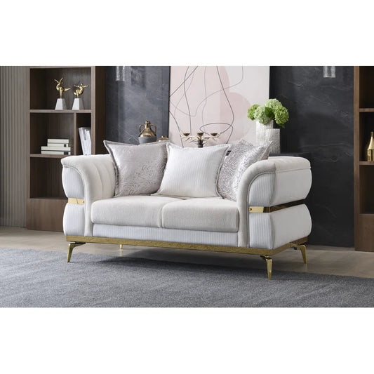 Juno Beige Sofa – Modern Upholstered Living Room Sofa (L8325)
