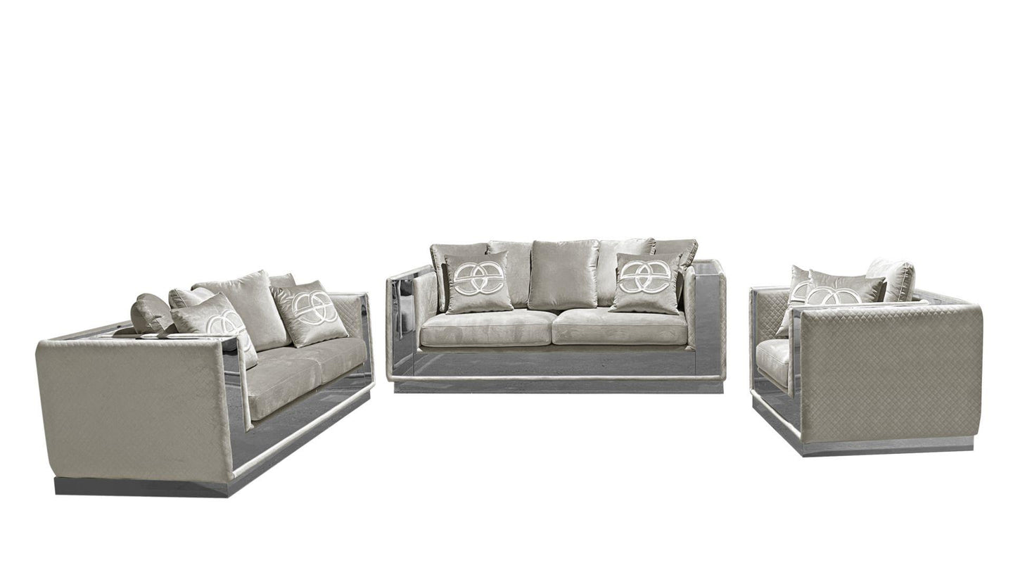 L4025 Eros Living Room  - Beige
