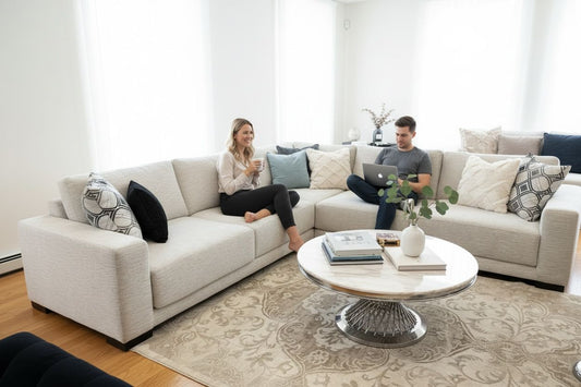 Canadian-Made U-Shaped Reversible Sectional Sofa