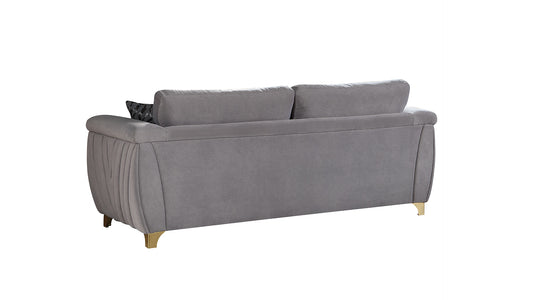 Leena Dark Grey Sofa – Modern Upholstered Living Room Sofa (L7725)
