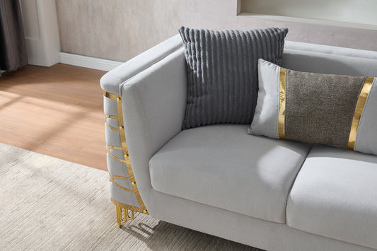 Contessa Grey Sofa – Elegant Modern Upholstered Living Room Sofa (L8125)