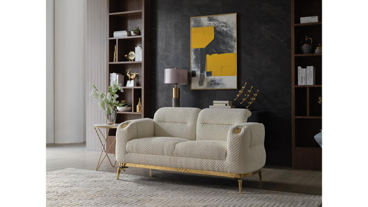 Zoe Beige Sofa – Modern Upholstered Living Room Sofa (L8425)