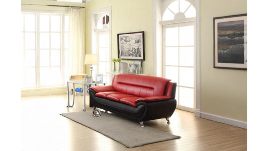 L3350 – Spruce Sofa (Black & Red/Black)