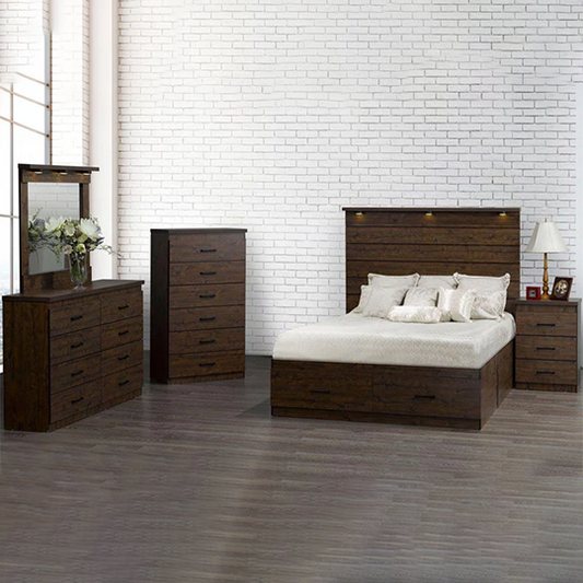 6 Pieces Bedroom Set with Lamps