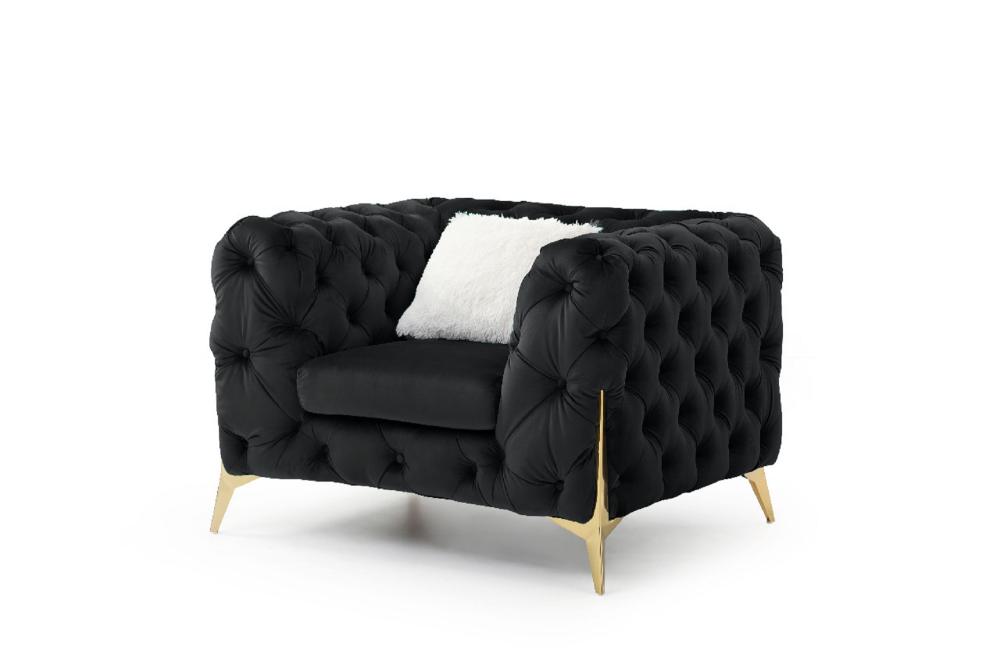 L3425 Moderno Sofa - Black