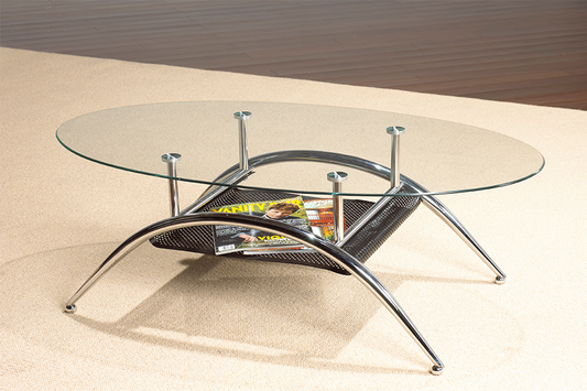 Coffee Table with Chrome Legs  IF-2001