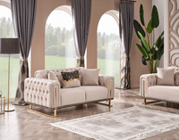 Dream Berger Beige&Gold Sofa Set