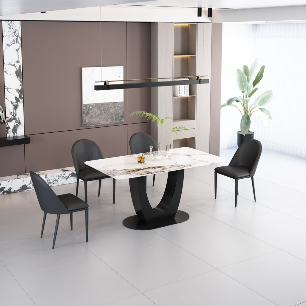 Lakewood 71-Inch Modern Dining Table with HC166 Chairs