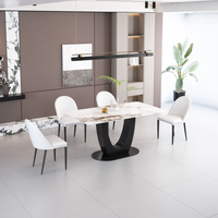 Lakewood 71-Inch Modern Dining Table with HC166 Chairs