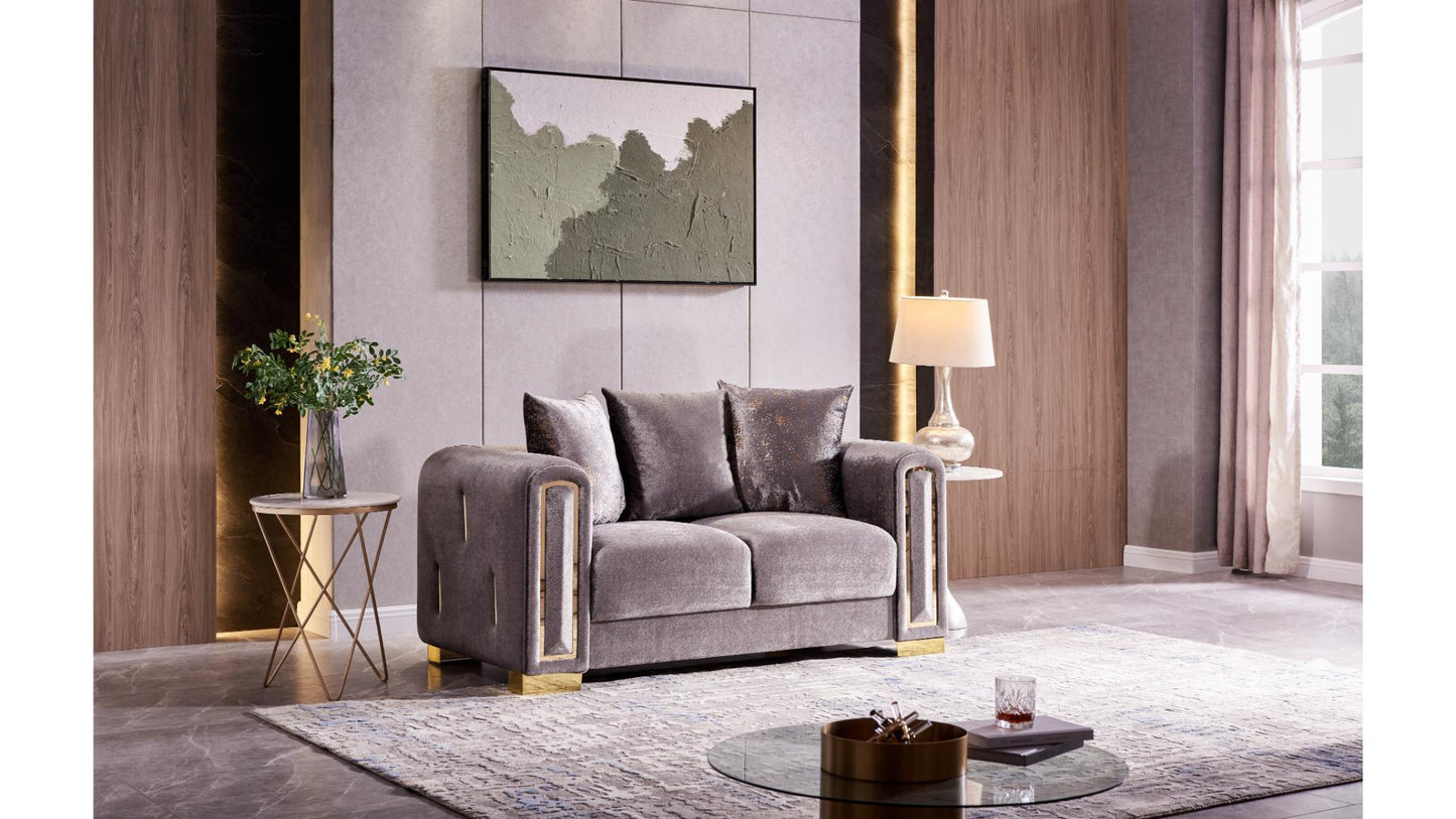 L1525 Impreza  3 pc Living Set in Dark Grey