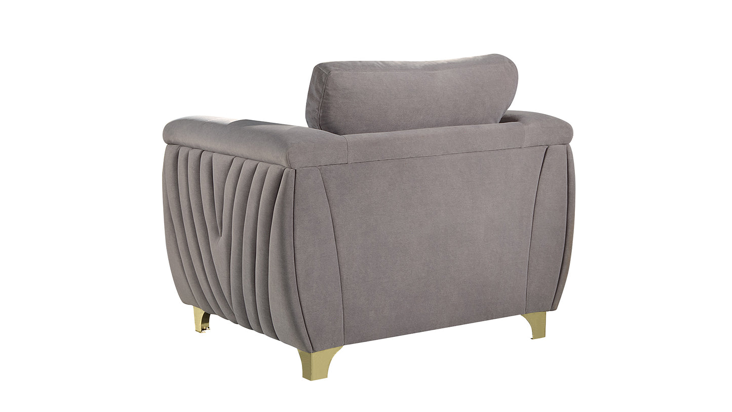 Leena Dark Grey Sofa – Modern Upholstered Living Room Sofa (L7725)