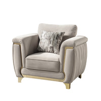 Leena Light Grey Sofa – Modern Upholstered Living Room Sofa (L7725)