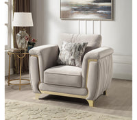 Leena Light Grey Sofa – Modern Upholstered Living Room Sofa (L7725)