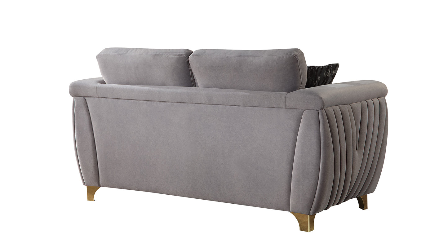 Leena Dark Grey Sofa – Modern Upholstered Living Room Sofa (L7725)
