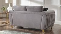 Leena Dark Grey Sofa – Modern Upholstered Living Room Sofa (L7725)