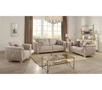 Leena Light Grey Sofa – Modern Upholstered Living Room Sofa (L7725)