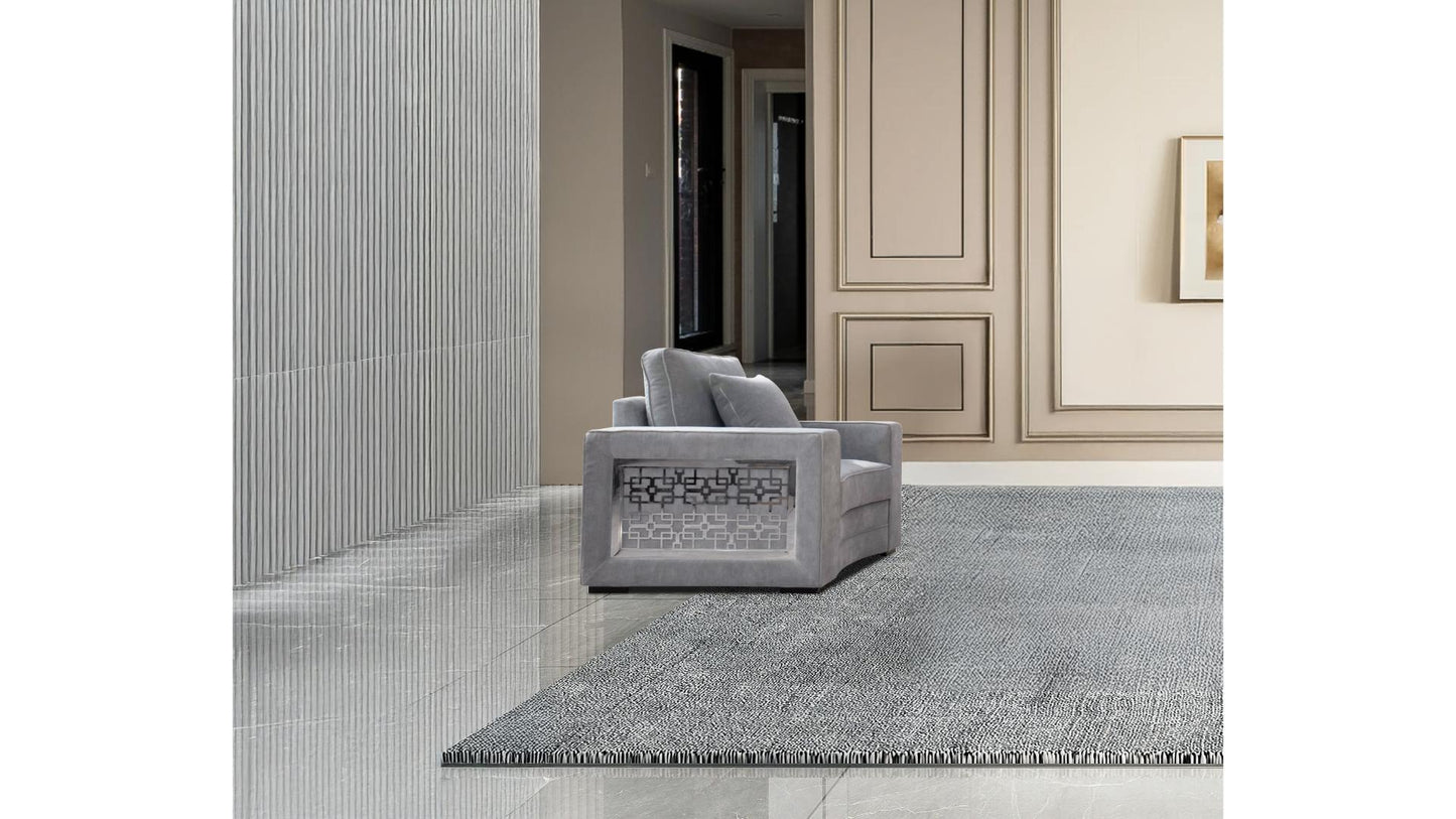 Havana Grey Sofa – Modern Upholstered Living Room Sofa (L7925)