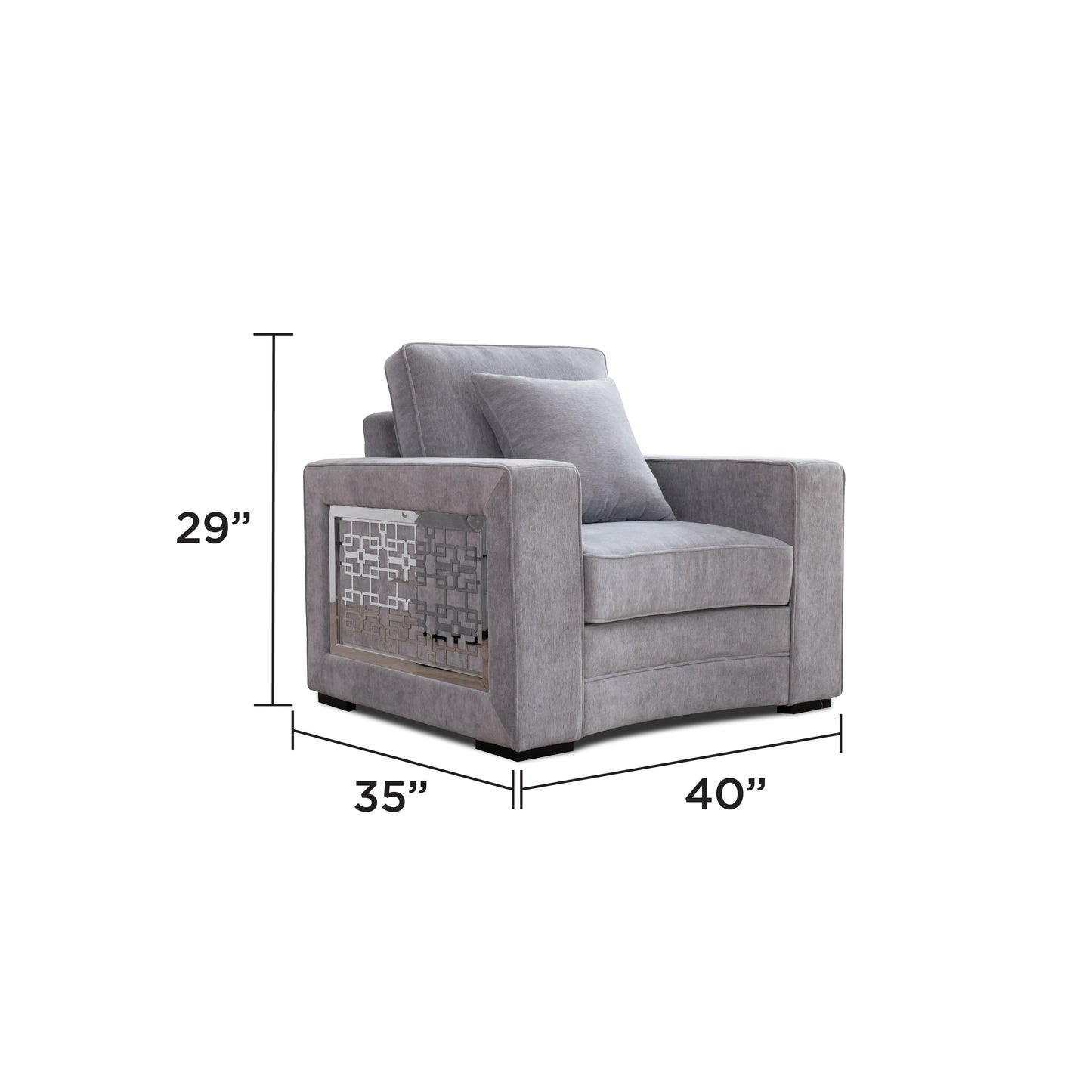 Havana Grey Sofa – Modern Upholstered Living Room Sofa (L7925)