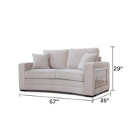 Havana Beige Sofa – Modern Upholstered Living Room Sofa (L7925)