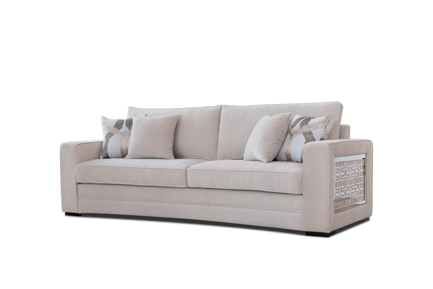 Havana Beige Sofa – Modern Upholstered Living Room Sofa (L7925)