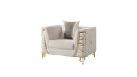 Contessa Beige Sofa – Elegant Upholstered Living Room Sofa (L8125)