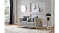 Contessa Grey Sofa – Elegant Modern Upholstered Living Room Sofa (L8125)