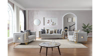 Contessa Grey Sofa – Elegant Modern Upholstered Living Room Sofa (L8125)