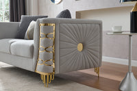 Contessa Grey Sofa – Elegant Modern Upholstered Living Room Sofa (L8125)