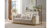 Bona Beige Sofa – Modern Upholstered Living Room Sofa (L8225)