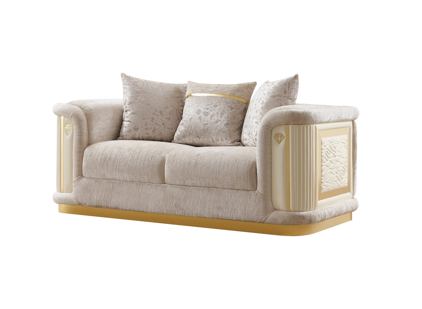 Bona Beige Sofa – Modern Upholstered Living Room Sofa (L8225)
