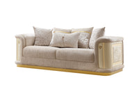 Bona Beige Sofa – Modern Upholstered Living Room Sofa (L8225)