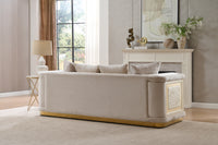Bona Beige Sofa – Modern Upholstered Living Room Sofa (L8225)