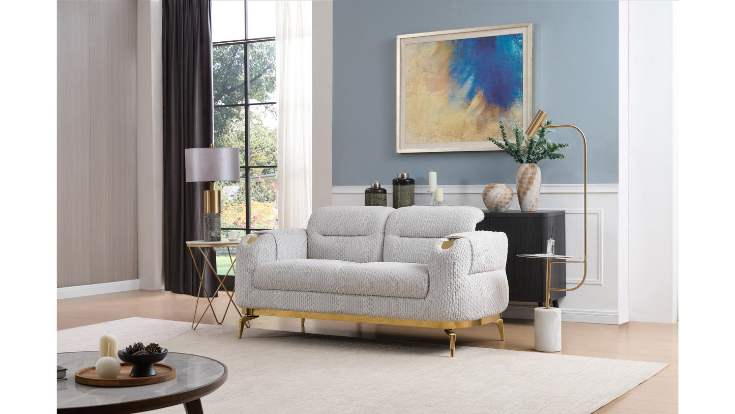 Zoe Grey Sofa – Modern Upholstered Living Room Sofa (L8425)