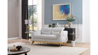 Zoe Grey Sofa – Modern Upholstered Living Room Sofa (L8425)