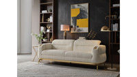 Zoe Beige Sofa – Modern Upholstered Living Room Sofa (L8425)