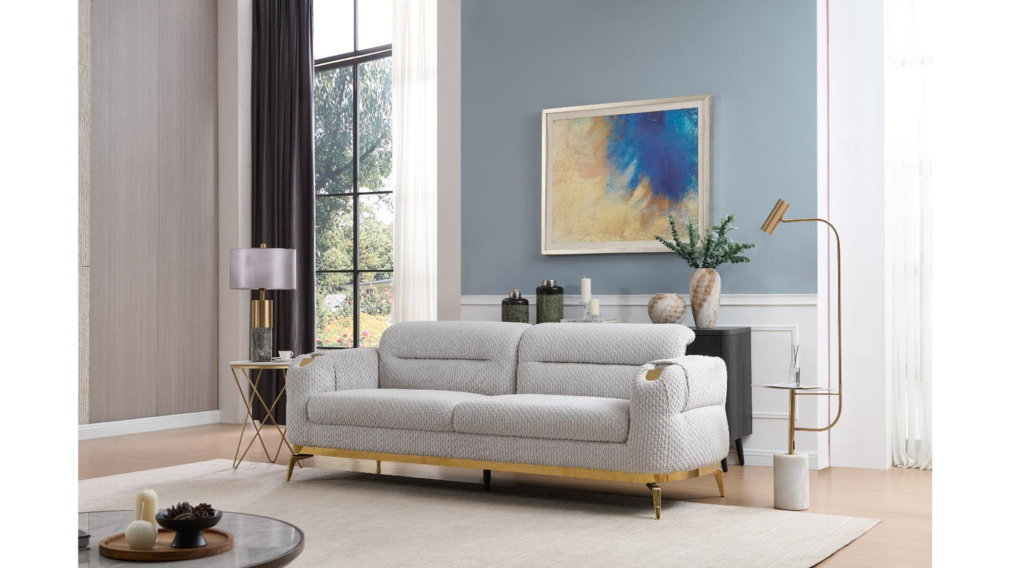 Zoe Grey Sofa – Modern Upholstered Living Room Sofa (L8425)