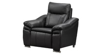 Verona Black Accent Chair – Modern Upholstered Living Room Chair (L8565)