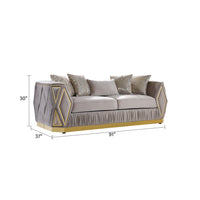 Kibali Taupe Sofa – Modern Upholstered Living Room Sofa (L8725)