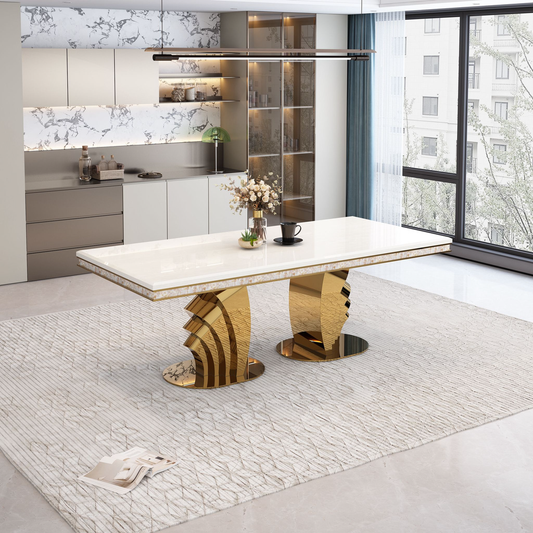 Lily 87-Inch Luxury Dining Table