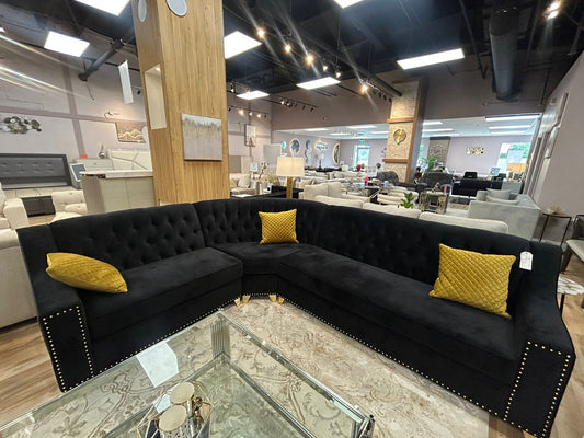 Canadian Made | Black Sectional -  Model 4000