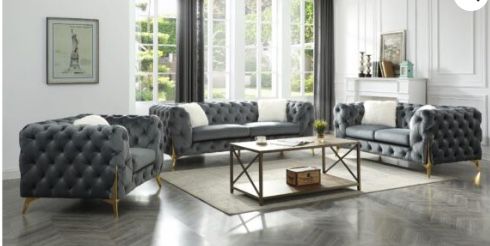 Modern Tufted 3 Pieces Sofa