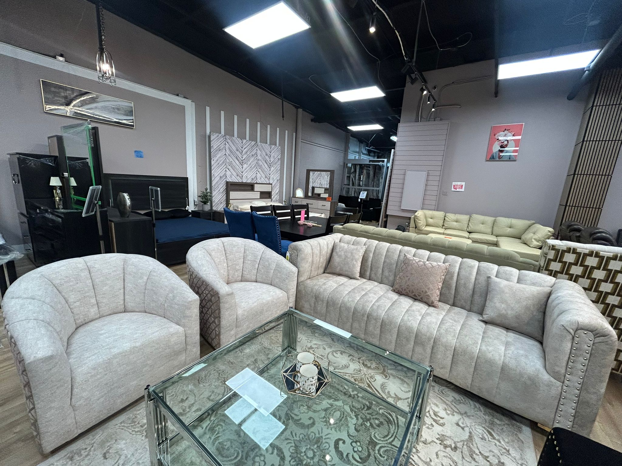 Sophia Collection – Loveseat + Sofa – Nova Furniture Mall Inc