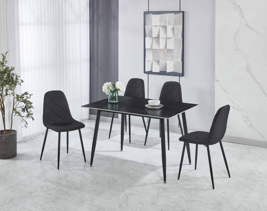 Dining Set 5pcs -DT-15-4/CH-150 BK