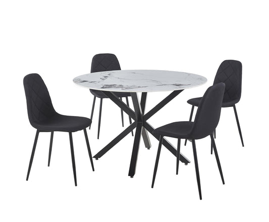 Dining Set 5pcs -DT-17 BK	CH - 150 BK