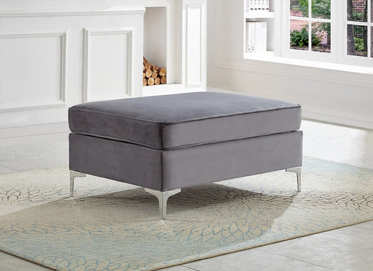 Grey Velvet Sofa Set With Deep Tufting IF-8006/9281