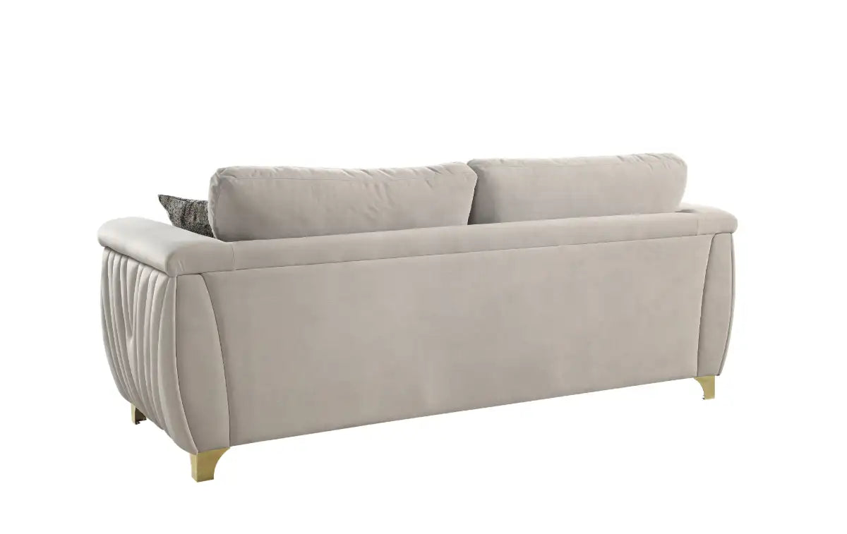 Leena Light Grey Sofa – Modern Upholstered Living Room Sofa (L7725)