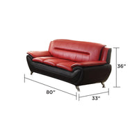 L3350 – Spruce Sofa (Black & Red/Black)