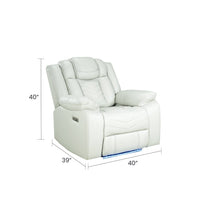 L3765 Rogue Sofa with Double Tray & Power - Light Grey